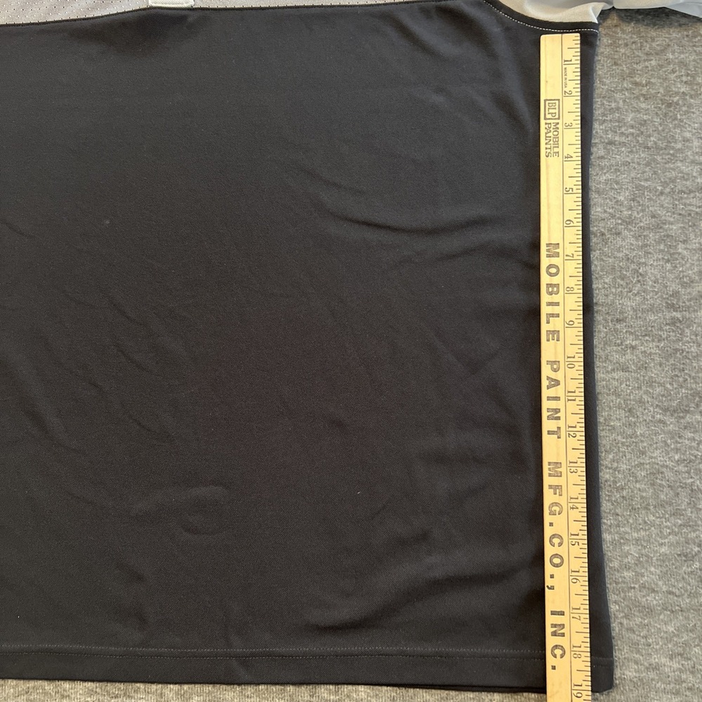 Pebble Beach Mens Short Sleeve Dry-Luxe Performance Polo Black/Gray XXL‎ - Picture 3 of 6